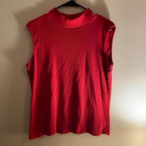 mock neck tank top